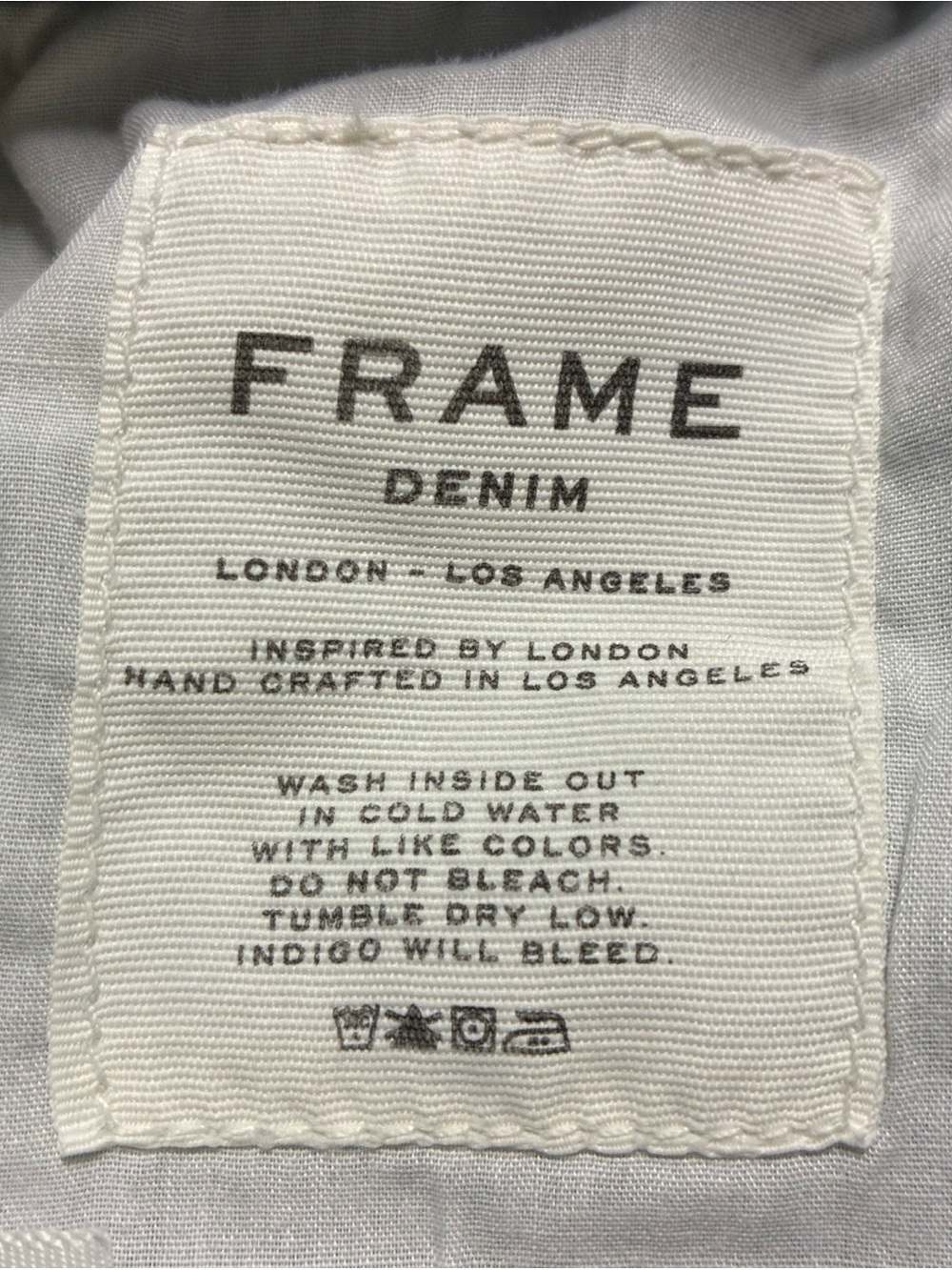 FRAME Denim Long Cutoff Jorts Light Wash Frayed Hem Low Rise Size 28 Distressed - Picture 6 of 6